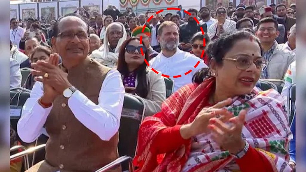 Rahul Gandhi was made to sit in the third row at the Republic Day parade.