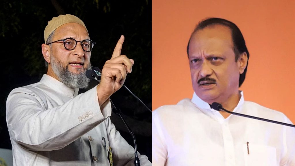 In an election rally in Nanded, AIMIM chief Asaduddin Owaisi targeted Ajit Pawar.