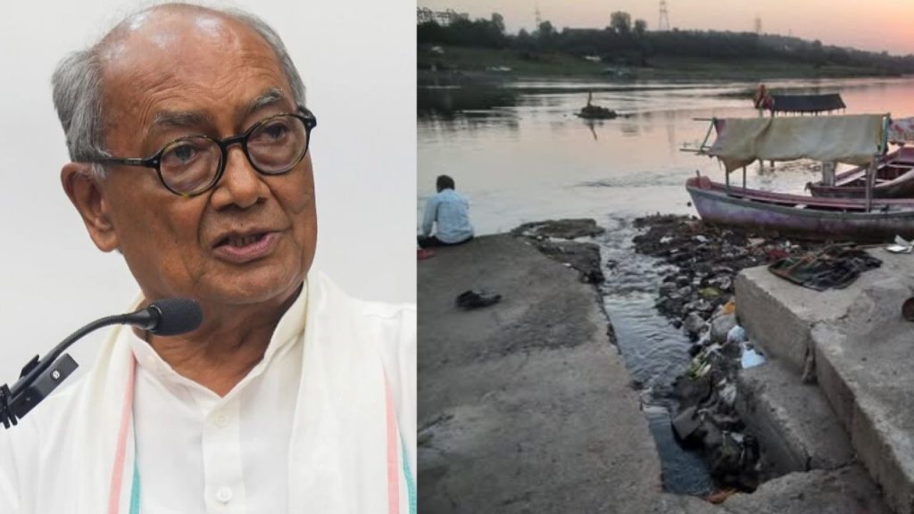 digvijaya singh on Jabalpur mayor jagat bahadur for narmada river sewage water supply