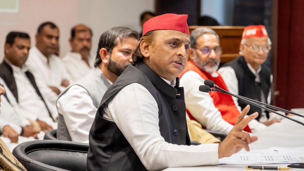 SP President Akhilesh Yadav.
