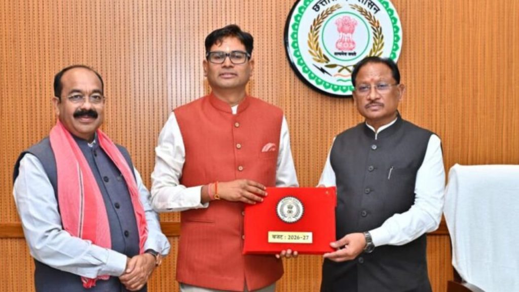 Chief Minister Vishnudev Sai and Finance Minister OP Choudhary