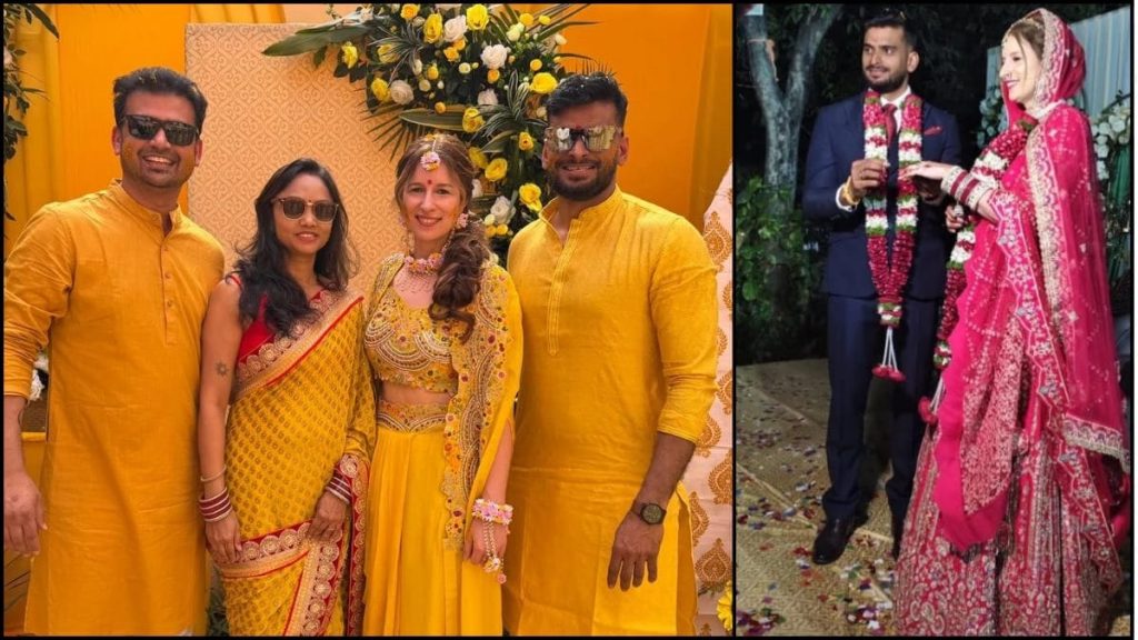 Sandeep Singh from Singrauli married Sherla from France.