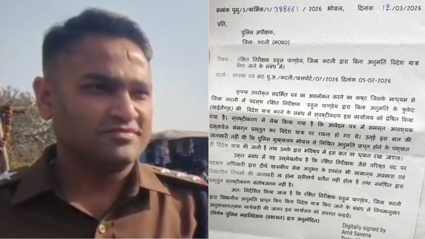 Katni Station House Officer (SHO) Rahul Pandey