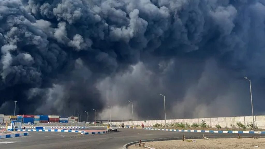 A picture of the explosion in Iran. (File Photo)