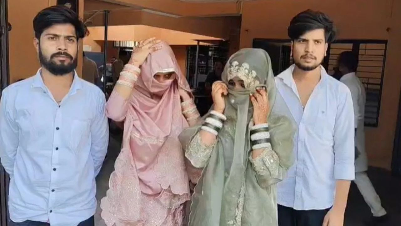 In Chhatarpur, Muslim girls married Hindu boys as per Hindu customs.