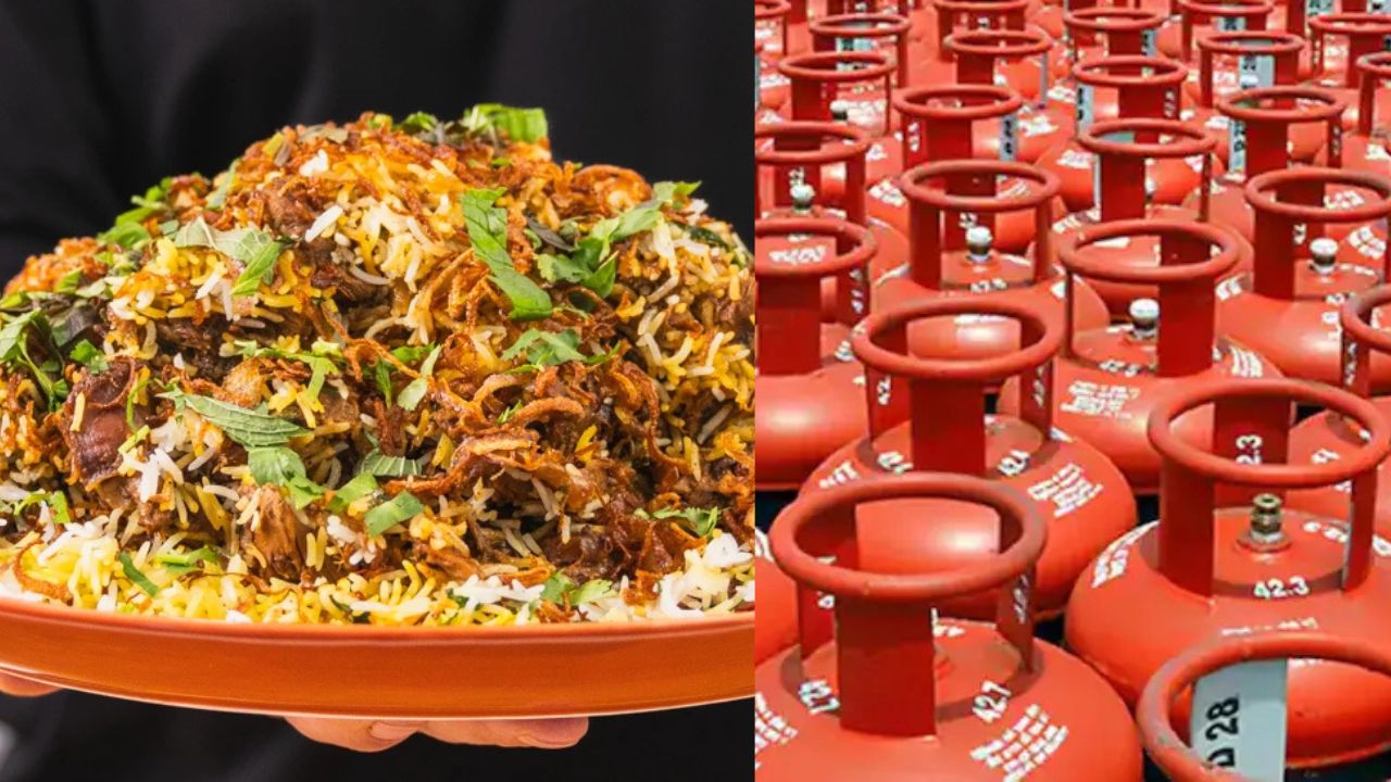 By donating one LPG cylinder, you will get free biryani for a month.