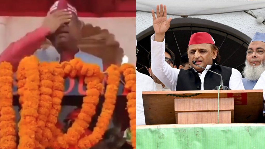 Akhilesh Yadav took a jibe at Sanjay Nishad for crying.