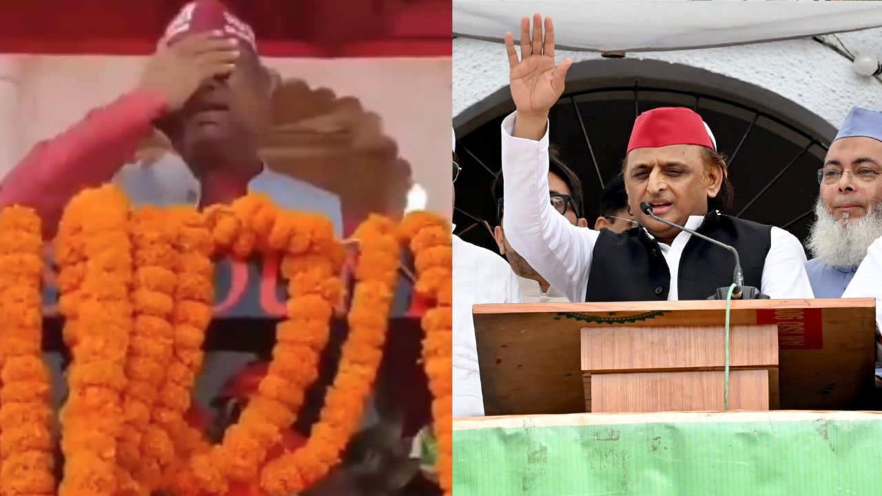 Akhilesh Yadav took a jibe at Sanjay Nishad for crying.