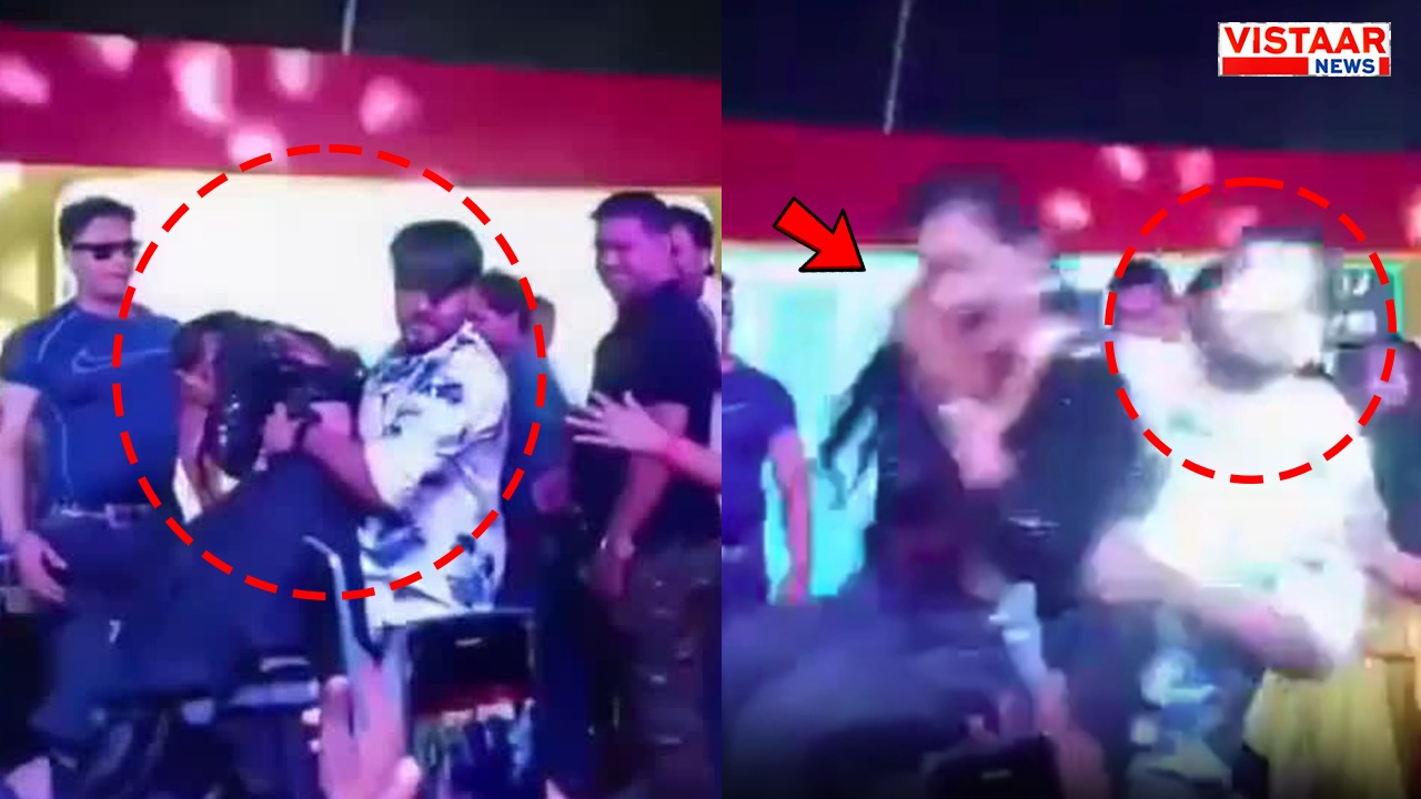 In Muzaffarpur, a Bhojpuri singer caught hold of a dancer and threw her off the stage.