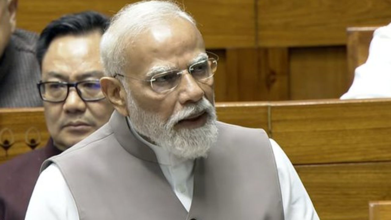 PM Modi in Lok Sabha