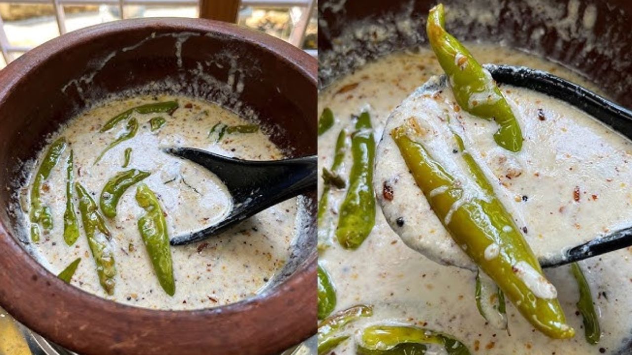 curd green chillies