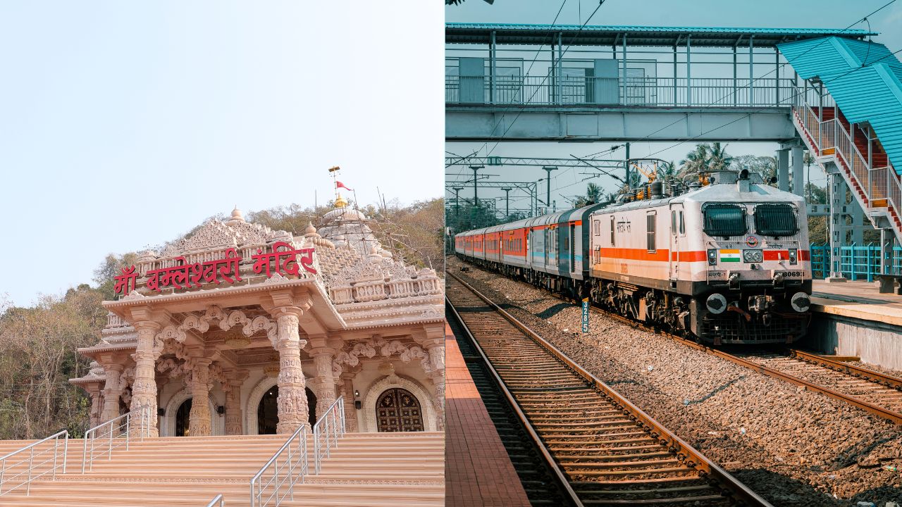 Chaitra Navratri 10 trains will make a temporary halt at Dongargarh Railway Station devi bambleshwari mandir
