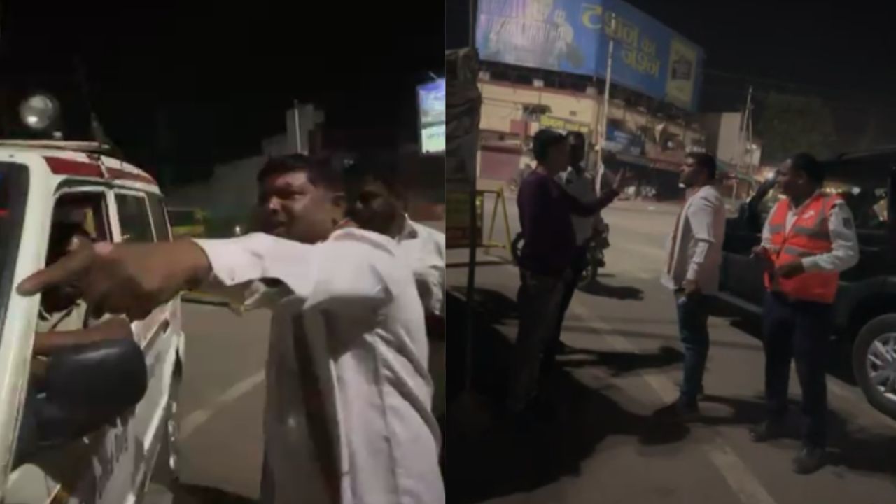 durg police congress leader misbehaved