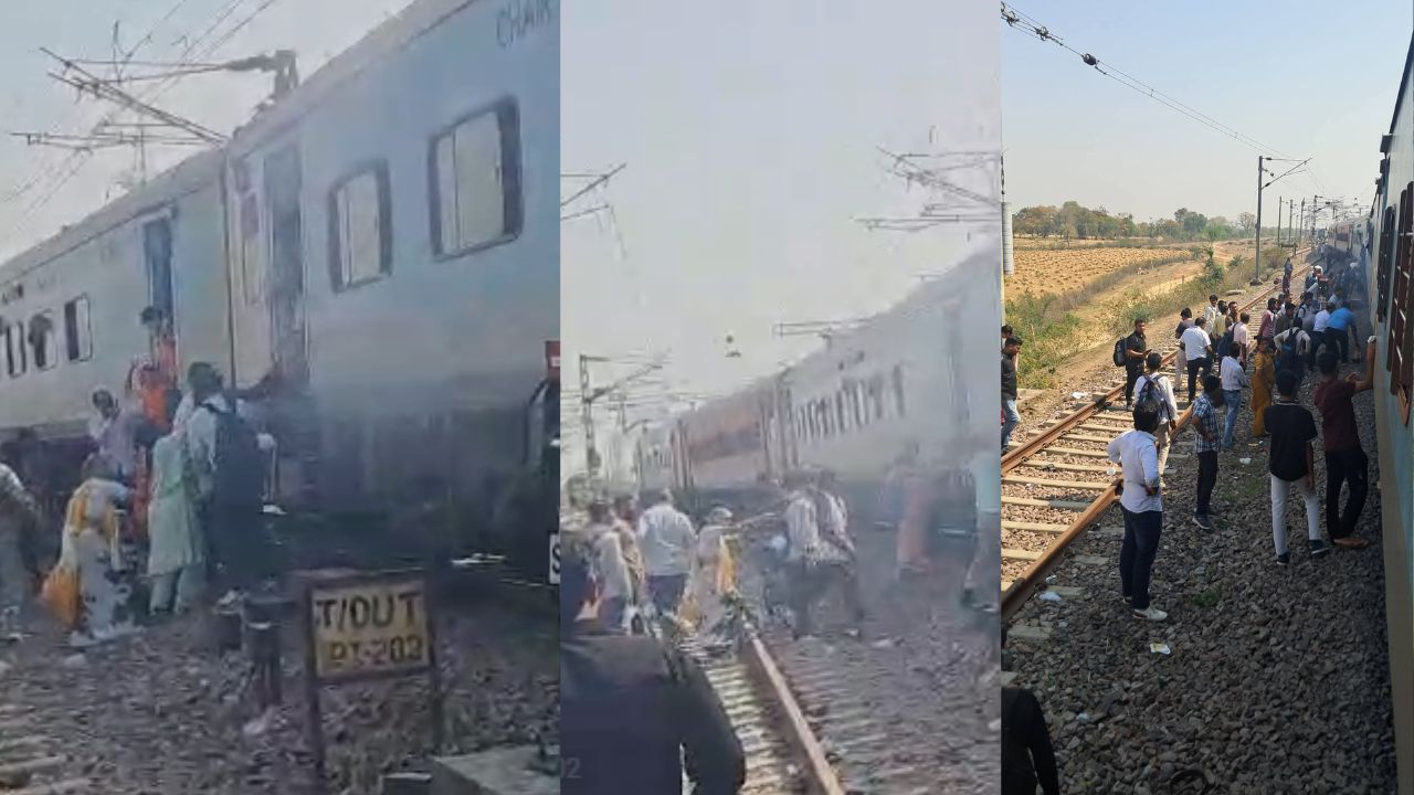 bhopal khajuraho mahamana express smoke