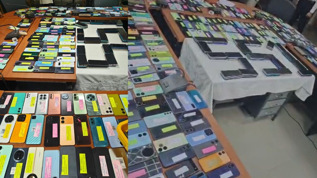 Gwalior returned mobile phones worth Rs 1.33 crore to 500 people.