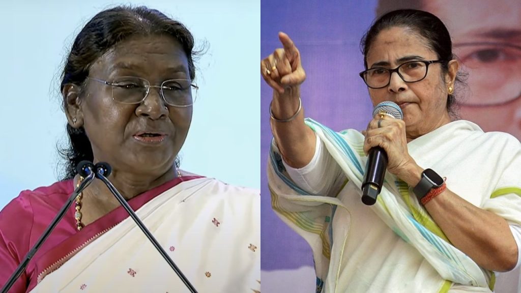 president droupadi murmu and cm mamta banerjee