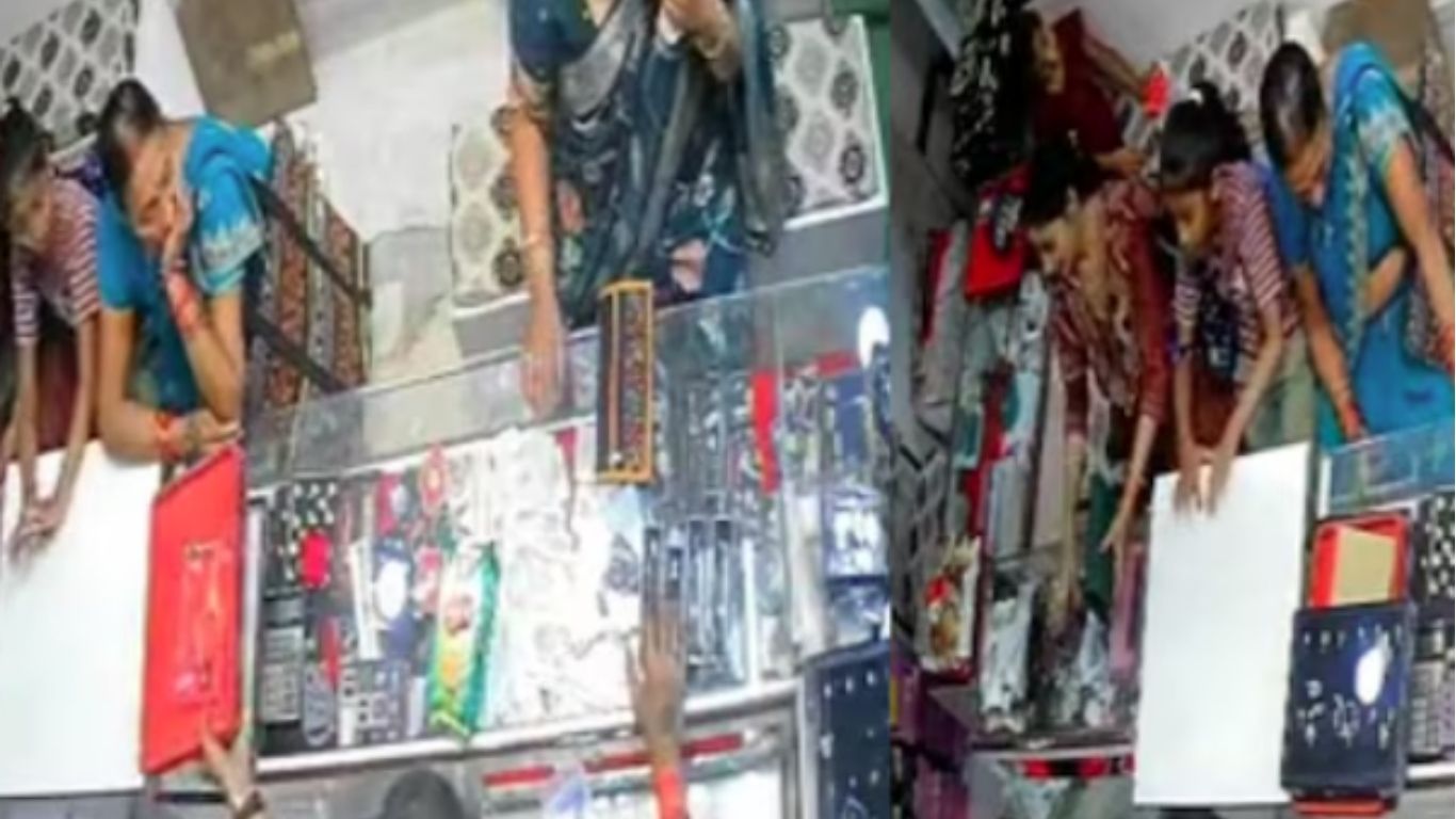 CCTV footage of women shoplifting