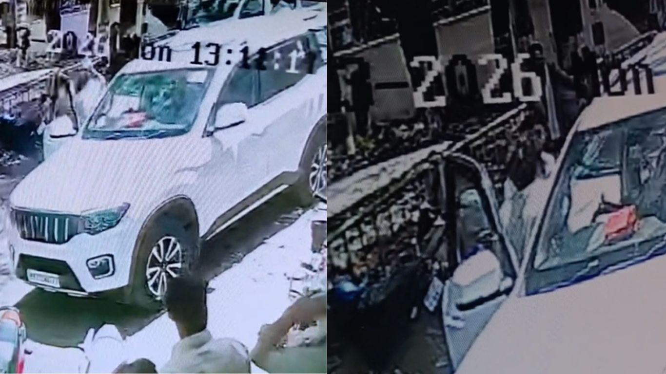 Incident captured on CCTV
