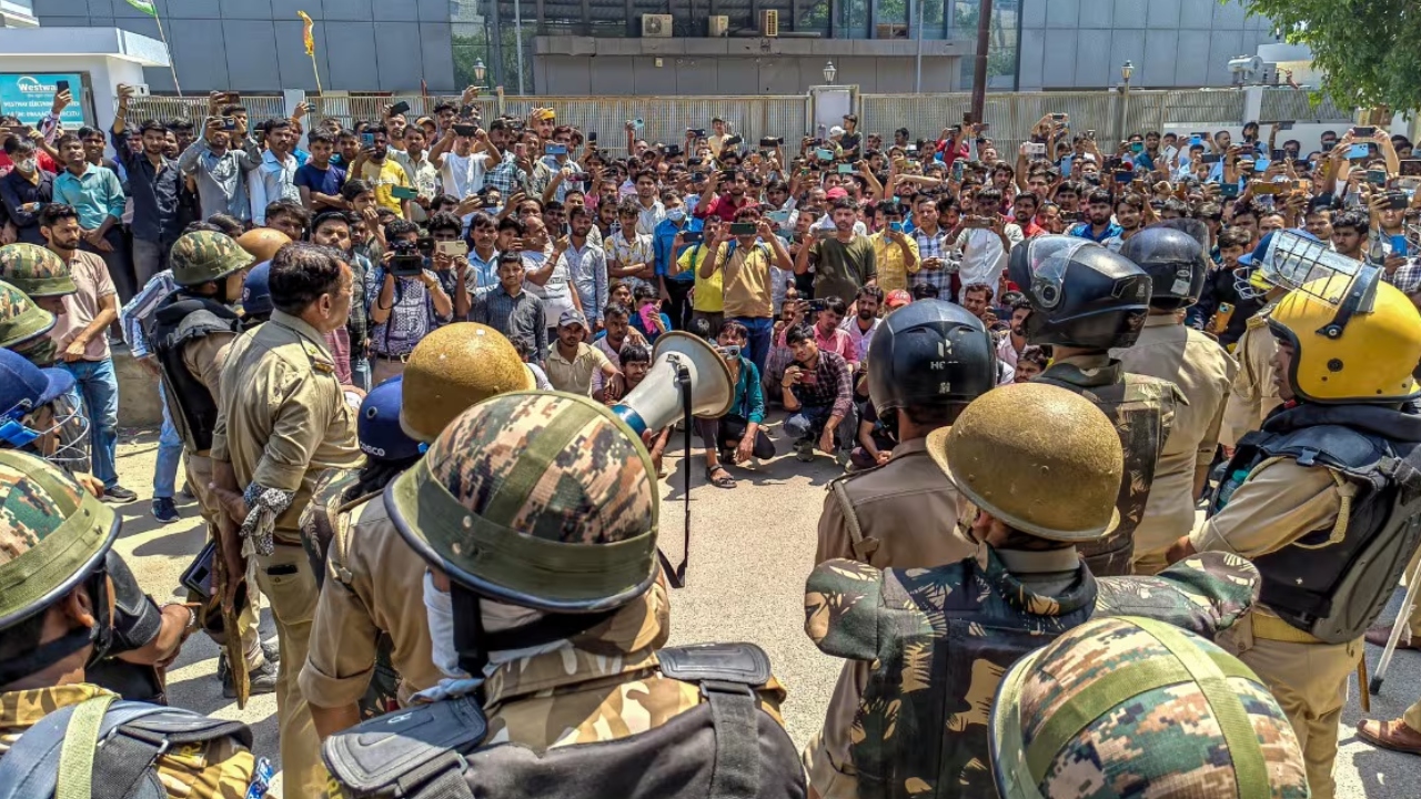 Noida protest