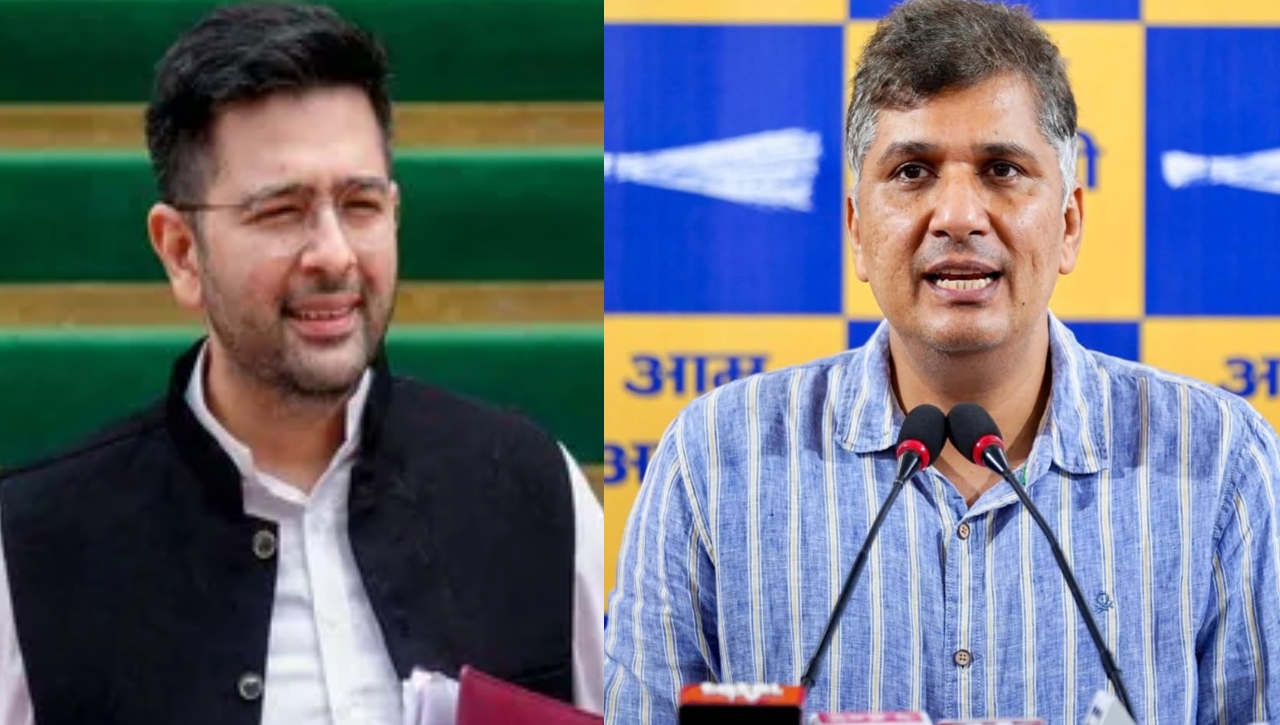 Raghav Chadha And Saurabh Bharadwaj