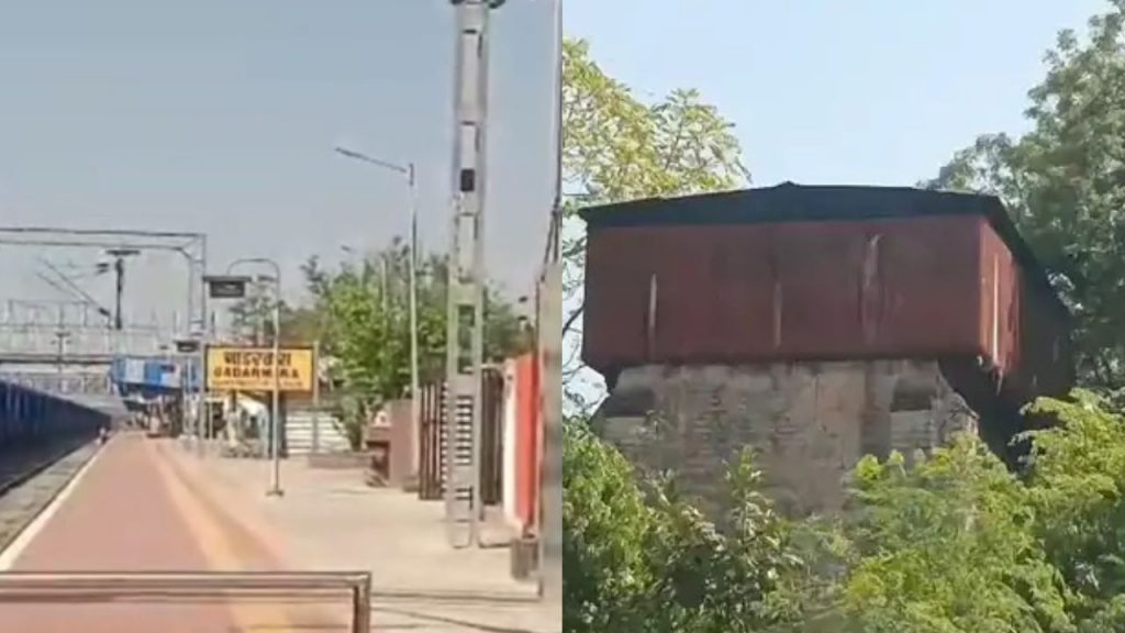 There are beehives in the water tank of Gadarwara railway station.
