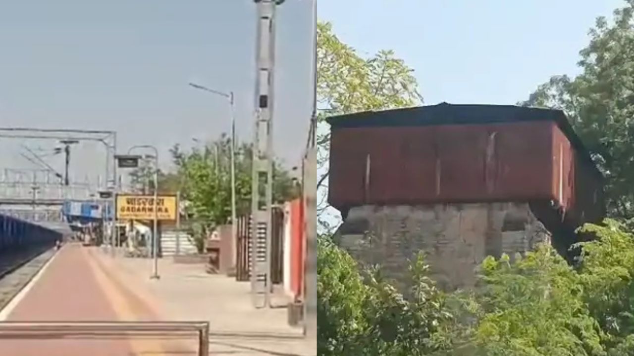 There are beehives in the water tank of Gadarwara railway station.