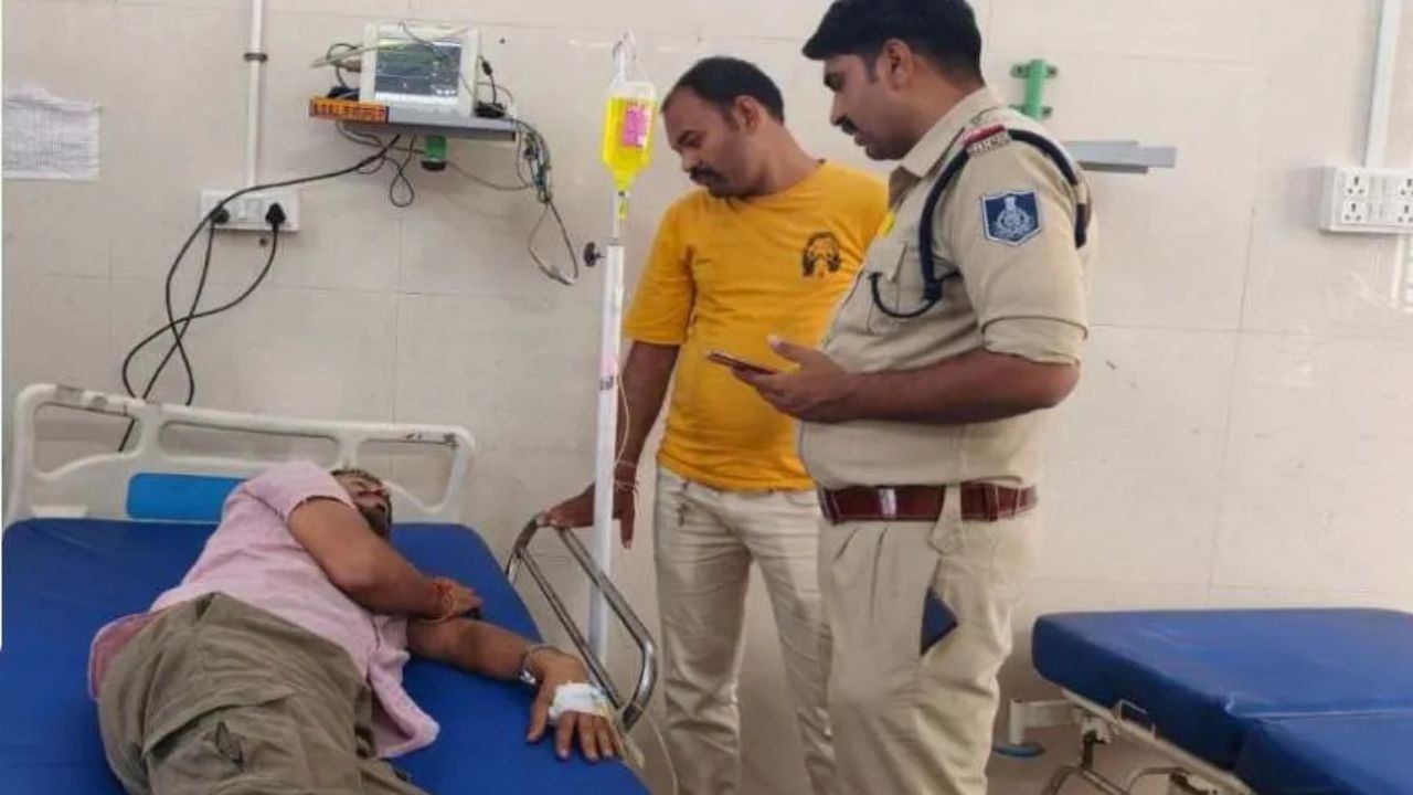 The farmer has been admitted to the hospital in Rajgarh.