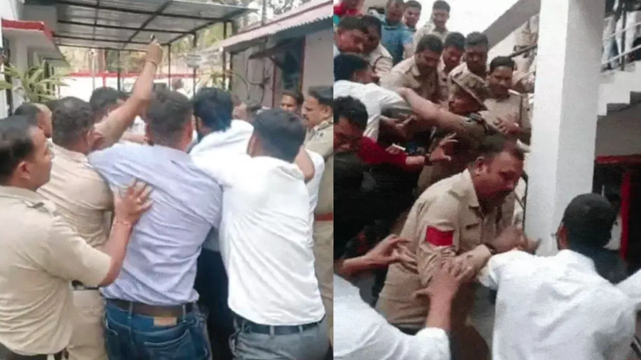 The police could rescue the gang rape accused from among the lawyers with great difficulty.