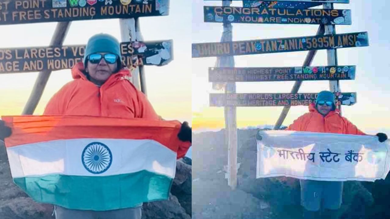 56-year-old Sunita hoisted the tricolor on the highest peak of Africa.
