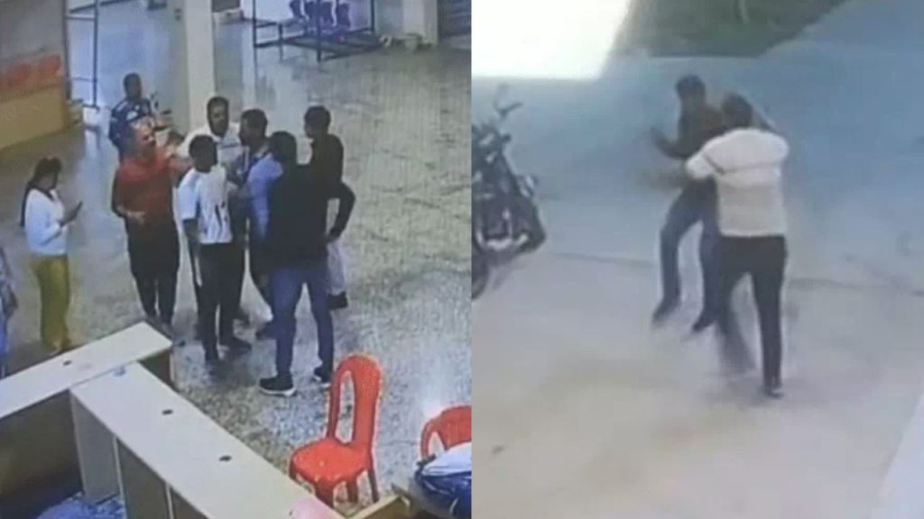 Fight between in-charge and coach at Nanakheda Stadium in Ujjain.