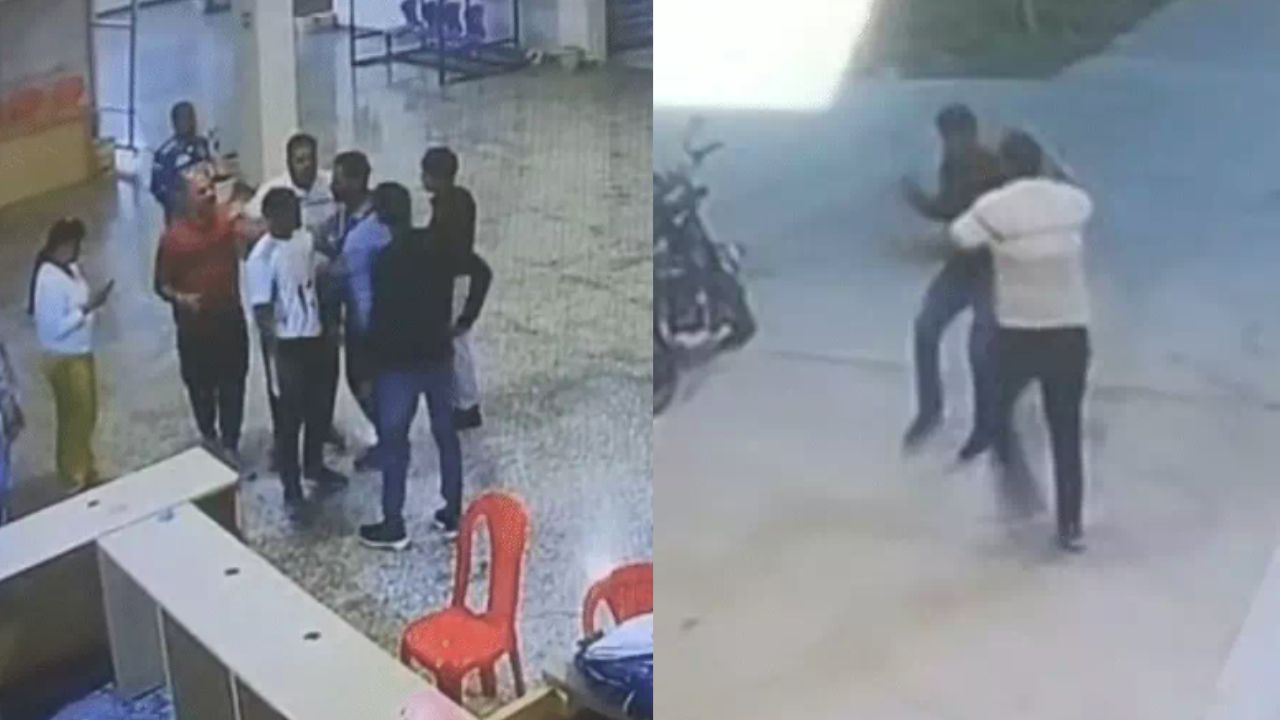 Fight between in-charge and coach at Nanakheda Stadium in Ujjain.