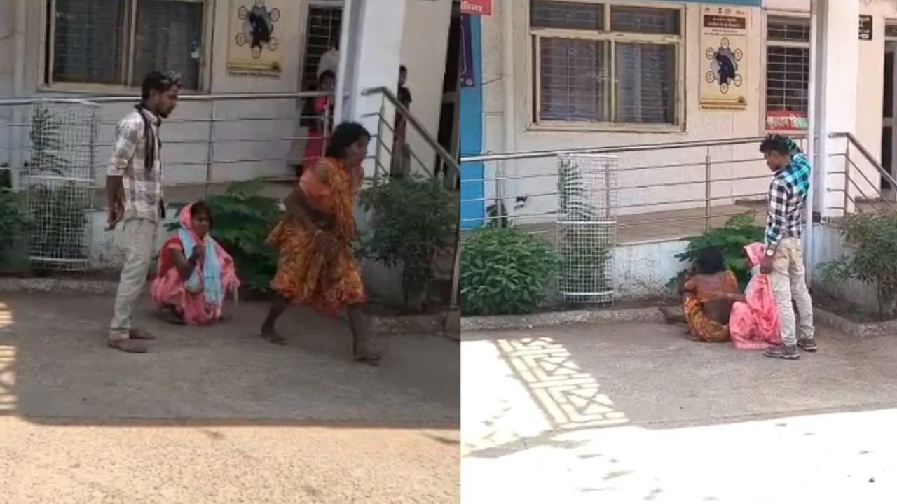 In Chhindwara, after being bitten by a dog, the woman started biting people.