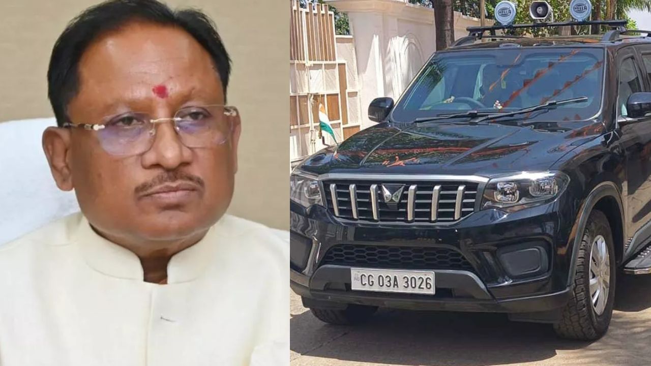 cm Vishnu deo sai new vehicle scorpio n price 30 lakh rupees