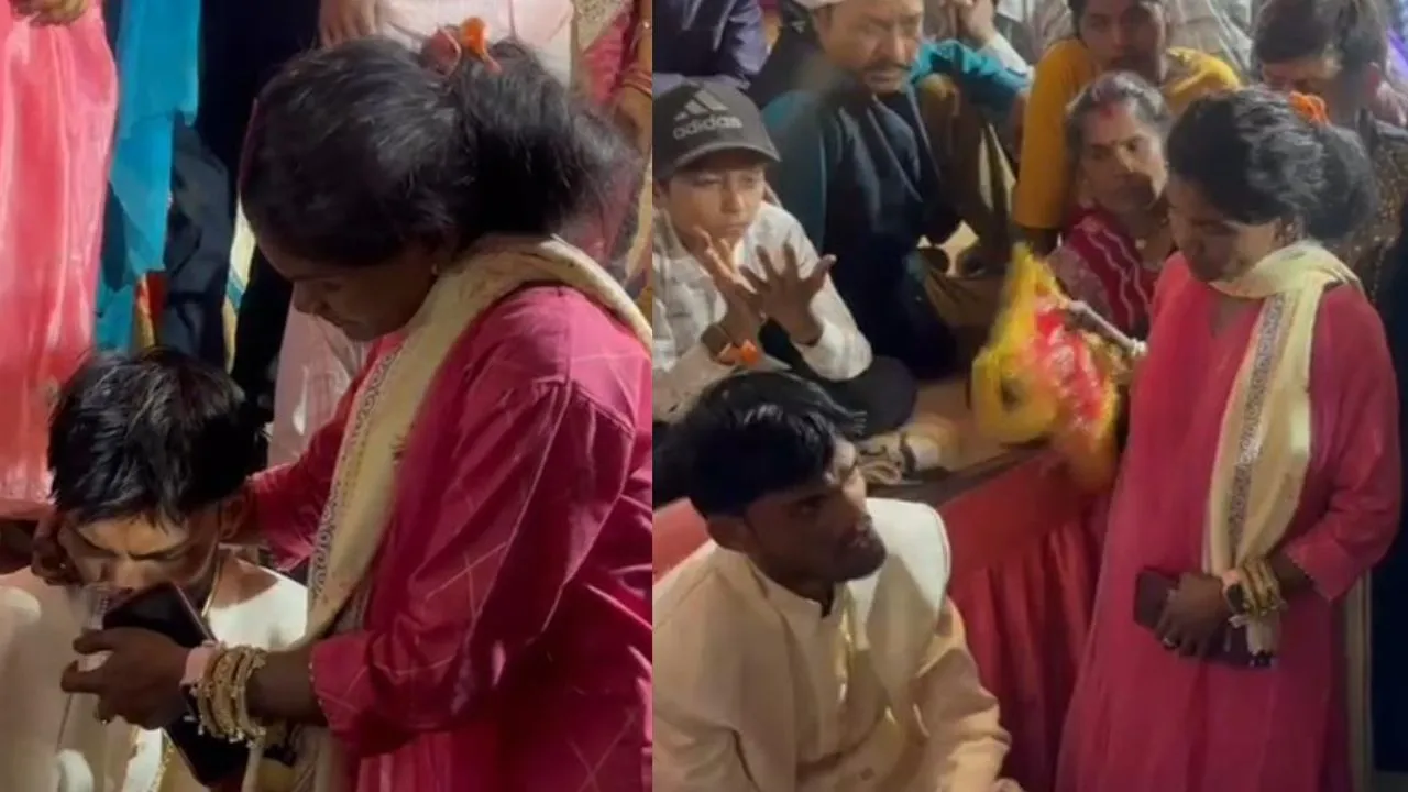 dindori chaos wedding girlfriend arrive when varmala ceremony