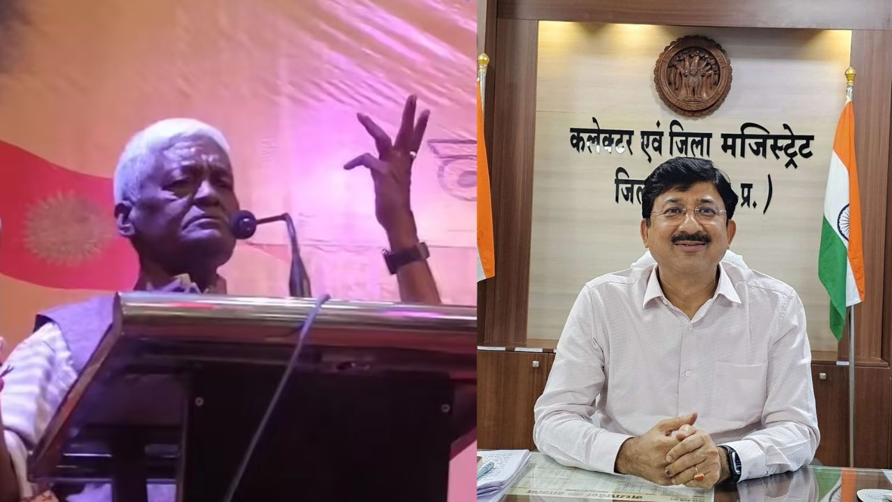 guna bjp mla pannalal shakya on collector kishore kumar kanyal on sansad bano