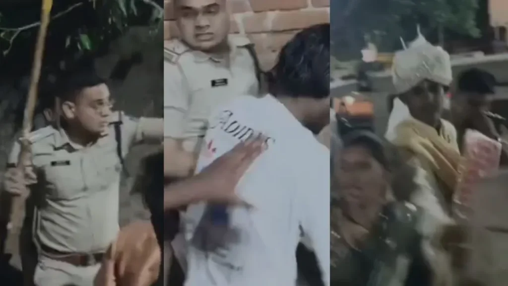 katni Police beat wedding guests with sticks 15 injured