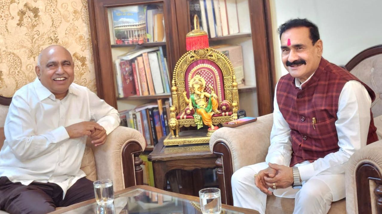 narottam Mishra meeting held with Hemant Khandelwal datia assembly seat Rajendra Bharti
