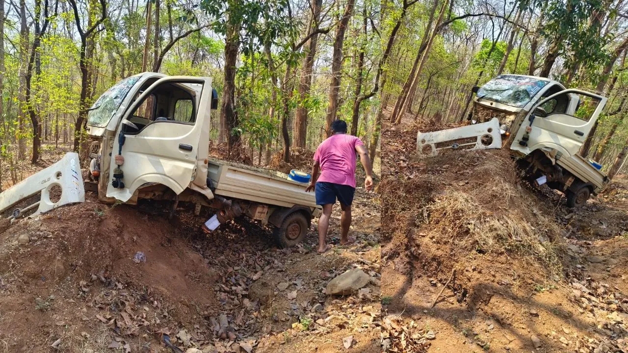rajnandgaon road accident 2 died and 11 injured