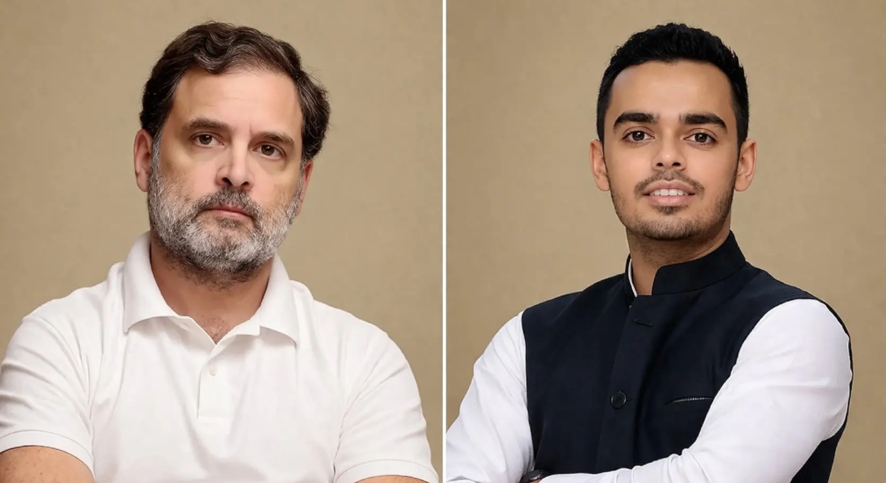 Rahul Gandhi and Kartikeya Chauhan