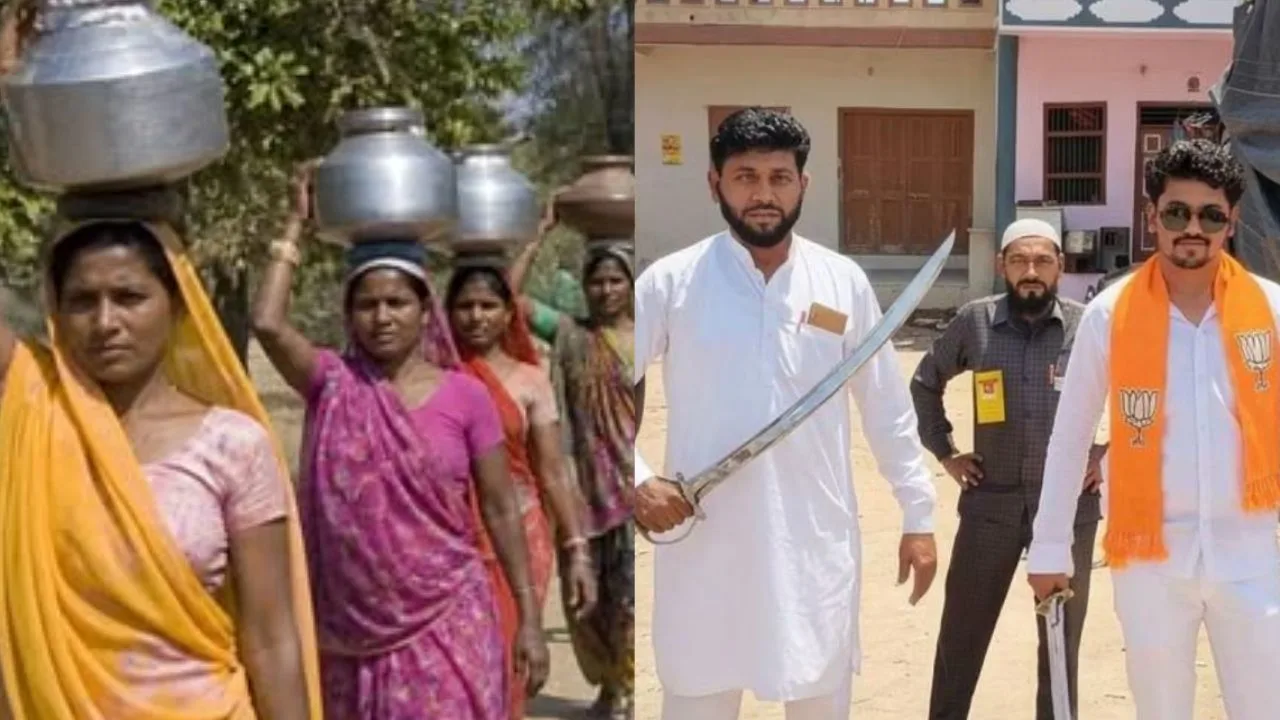तलवार लेकर लोगों को डराते रहे बीजेपी नेता