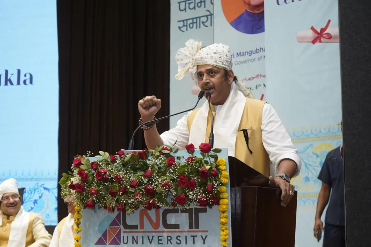 LNCT University in Bhopal conferred a doctorate degree on BJP MP Ravi Kishan.