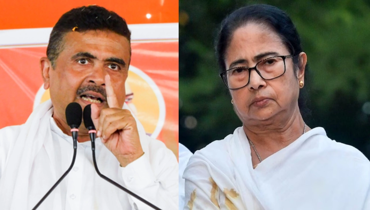 Suvendu Adhikari And Mamata Banerjee