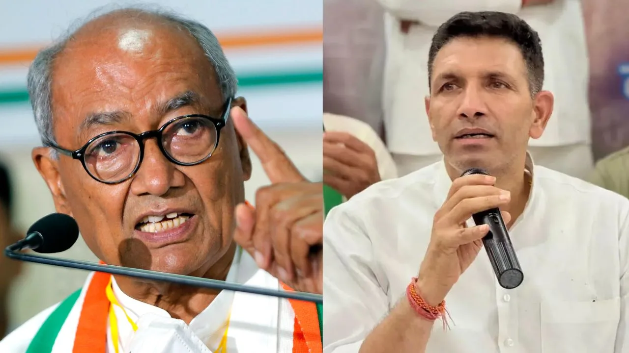 Digvijaya Singh and Jitu Patwari