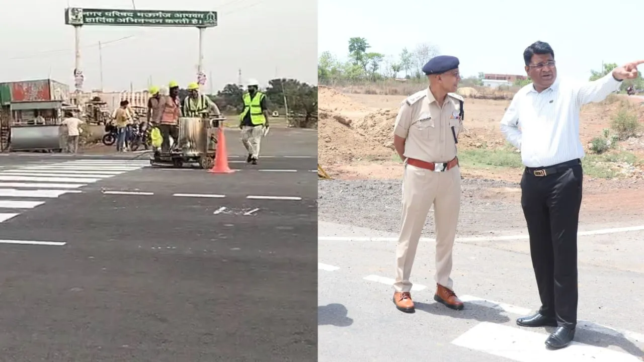 After the news was aired on Vistara News, the Collector and SP themselves reached the black spot and took stock of the situation.