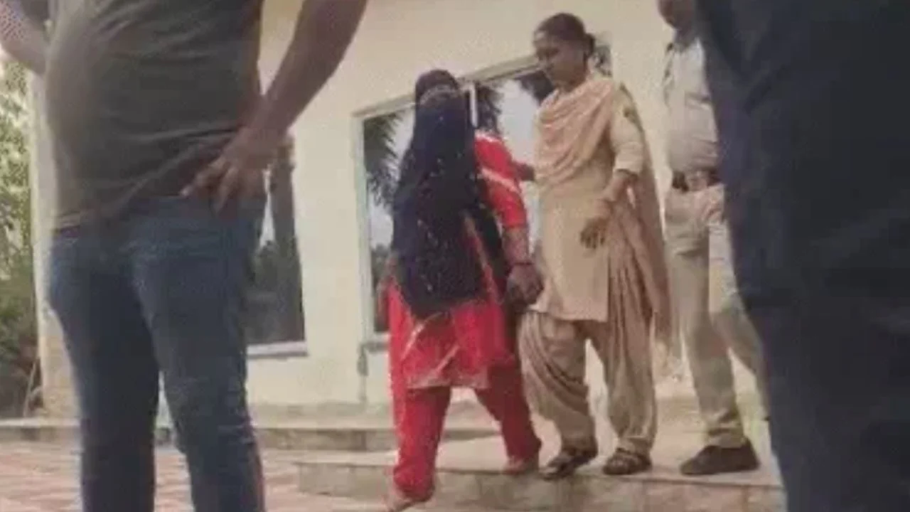 The police arrested the woman.