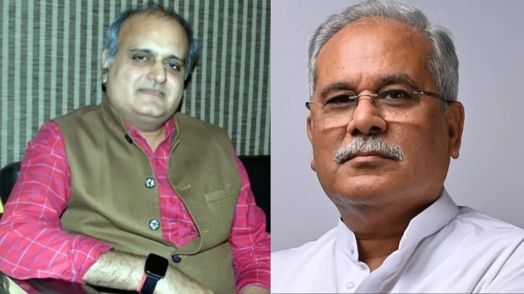 Pankaj Jha and Bhupesh Baghel (File Photo)