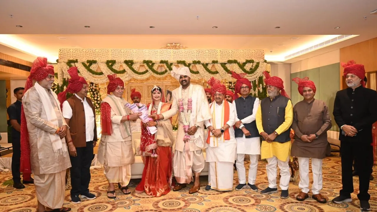 Prominent Leaders Attend Prahlad Patel's Son's Wedding