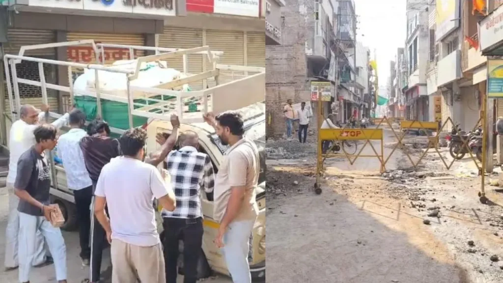 Road Caves In in Barwani
