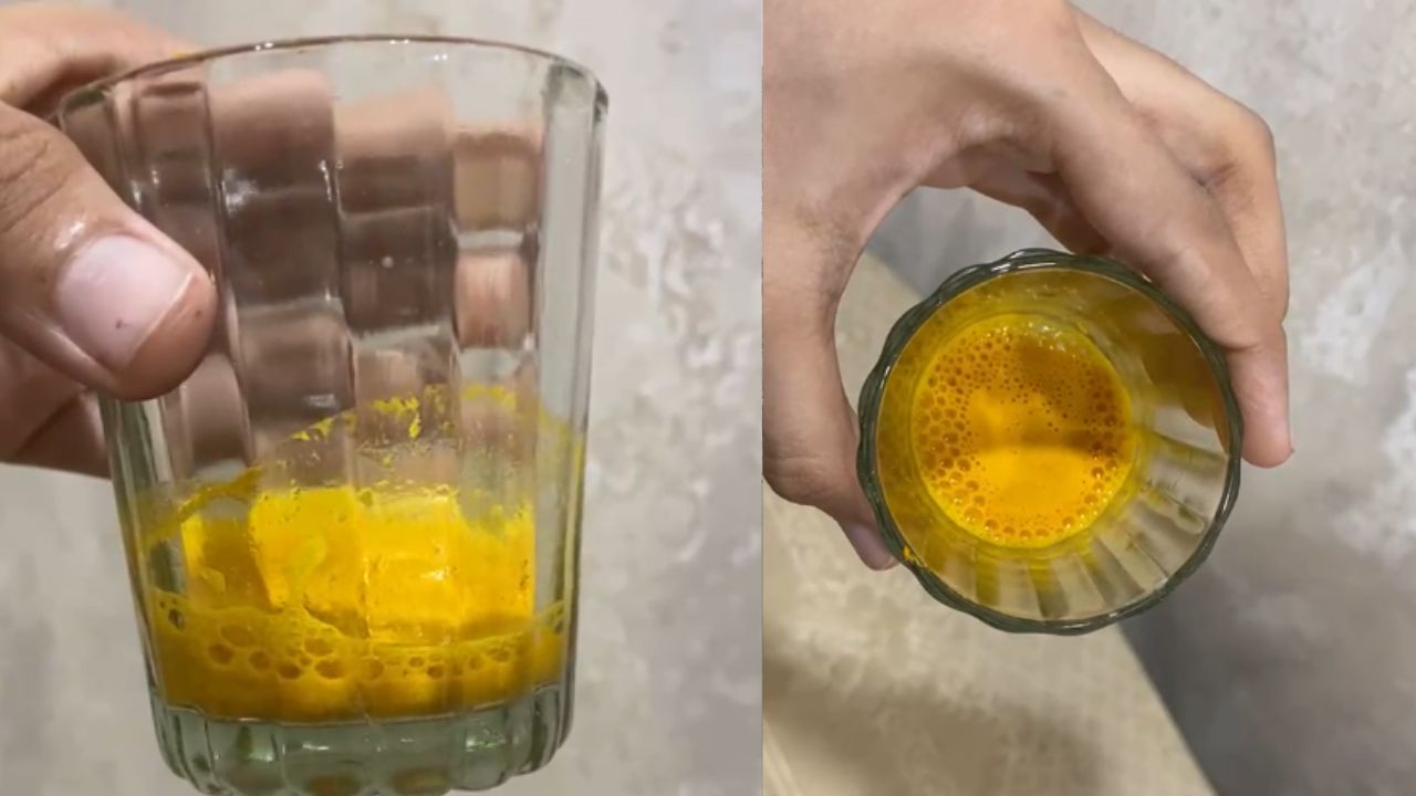 The bride's lips swelled after drinking adulterated turmeric.
