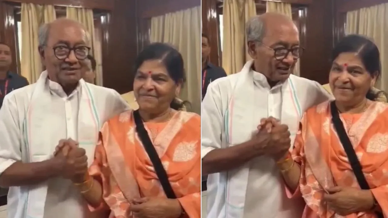 Usha Thakur and Digvijay Singh